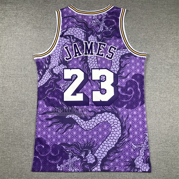 Maglia
 Lebron James NO 23 Los Angeles Lakers Throwback Asian Heritage 2018-19 Viola
